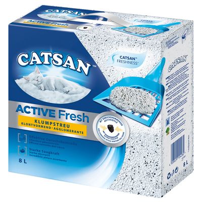 Lettiera agglomerante Catsan Active Fresh  8 l (ca. 7,7 kg)